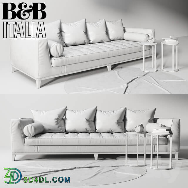 Sofa B B Italia Lutteria with pillows