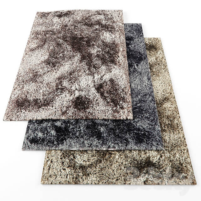 Asiatic plush shaggy rugs