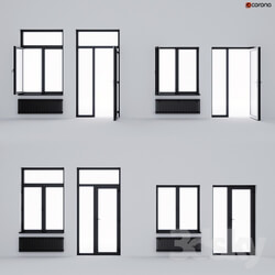 Aluminum window and balcony door ALUMIL 