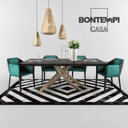 Table Chair Bontempi furniture with decor 
