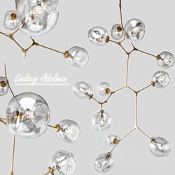 LUSTER BRANCHING BUBBLE 11 LAMPS GOLD BY LINDSEY ADELMAN 