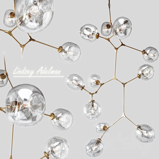 LUSTER BRANCHING BUBBLE 11 LAMPS GOLD BY LINDSEY ADELMAN