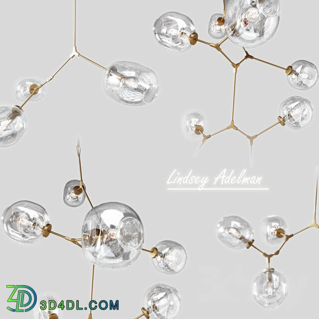 LUSTER BRANCHING BUBBLE 11 LAMPS GOLD BY LINDSEY ADELMAN