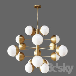 Lamp italian globe cedar moss light 20 Pendant light 3D Models 