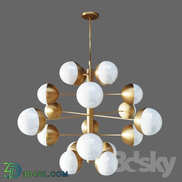 Lamp italian globe cedar moss light 20 Pendant light 3D Models