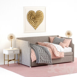 ANNIKA UPHOLSTERED DAYBED WITH TRUNDLE Restoration Hardware 