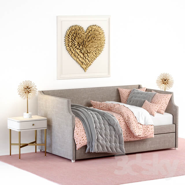 ANNIKA UPHOLSTERED DAYBED WITH TRUNDLE Restoration Hardware