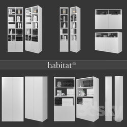 Wardrobe Display cabinets Habitat set 4 