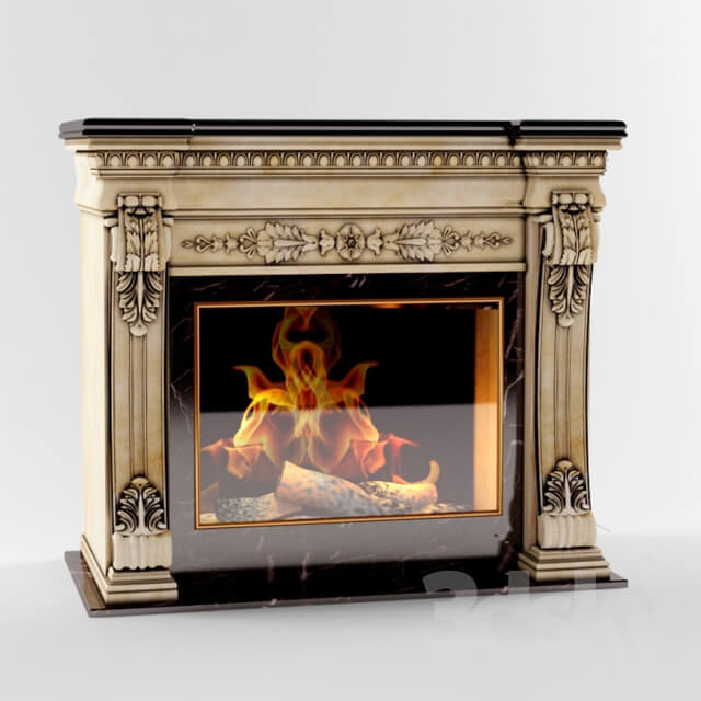 Fireplace in classic style 3D Models