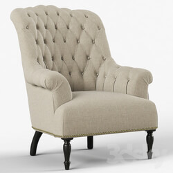 Restoration Hardware Clementine Tufted Chair 