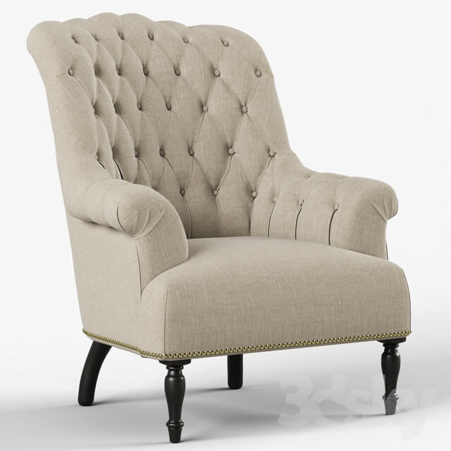 Restoration Hardware Clementine Tufted Chair