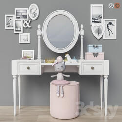 Table Chair Dressing table 2 options for children for adults set 19 