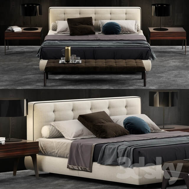 Bed Minotti Bedford Cover Bed