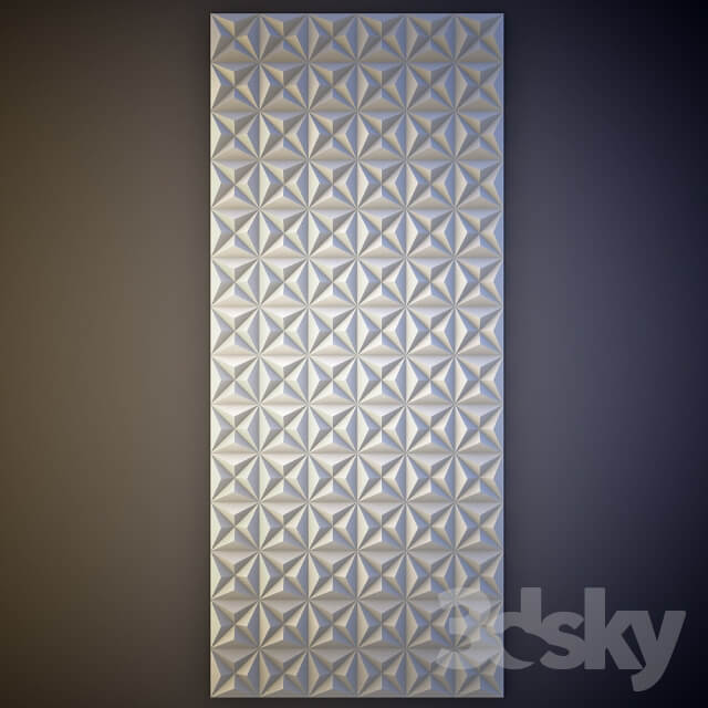 Gypsum wall panel 3D 2