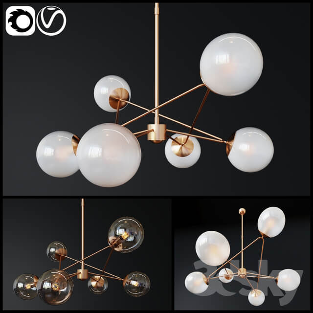 Chandelier Turenne Large Dynamic Chandelier 2