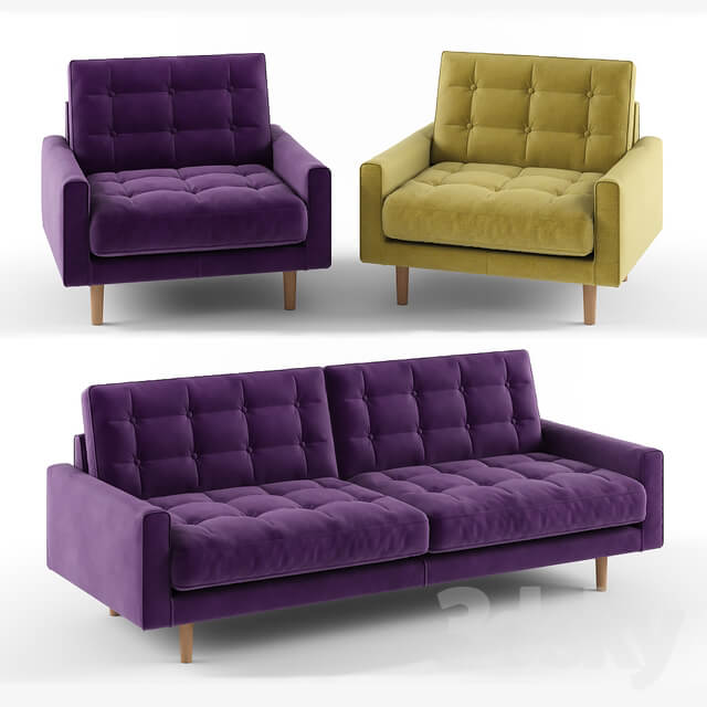 Sofa and armchair Fenner from Habitat