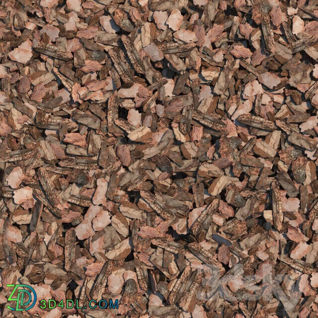 Other architectural elements Mulch of pine bark