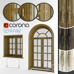 Classic eurowindows and arched door 3 colors 