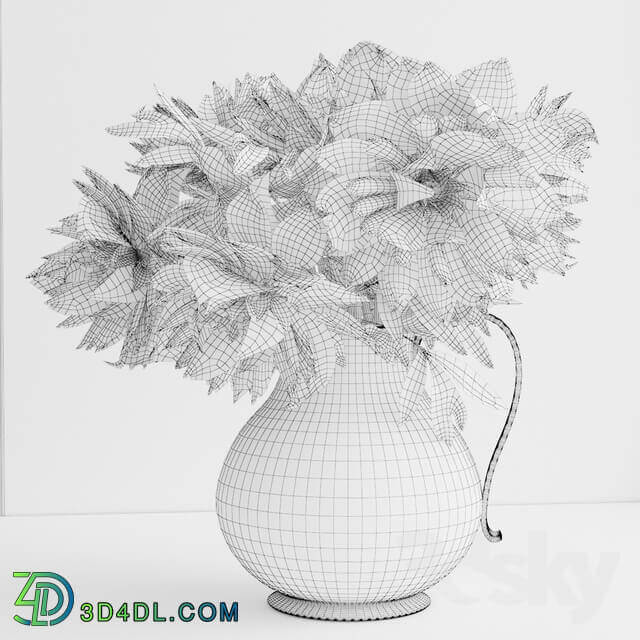 Bouquet of flowers in a vase 10 3D Models