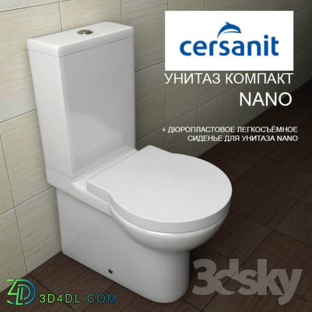 Toilet bowls COMPACT Cersanit NANO