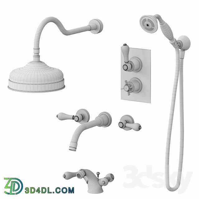 A set of mixers for bathroom and shower Bruma