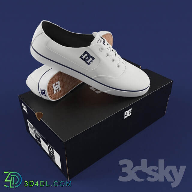 DC Shoes Flash TX Footwear 3D Models