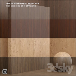 Material wood veneer seamless set 6 