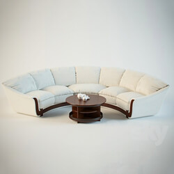 Semicircular sofa 