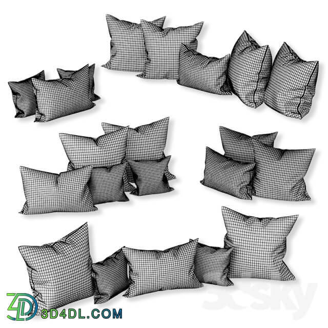 Set of decorative sofa cushions Set 042 .