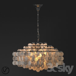 Chandelier with 6 lamps by Terandpet 