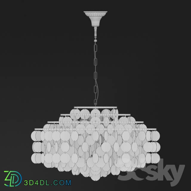 Chandelier with 6 lamps by Terandpet