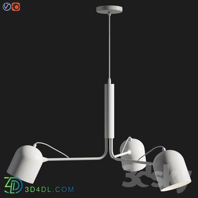 Liang Pendant lamp metal white