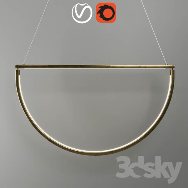 Chandelier AlexAllen Studio Chord 40 Pendant light 3D Models