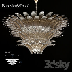 Barovier amp toso Palmette Pendant light 3D Models 