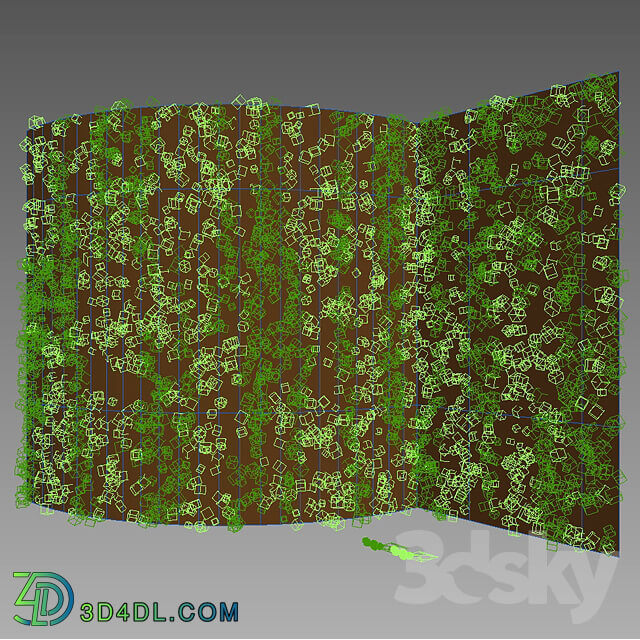 Wall from moss Fitowall 3D Models