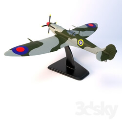 Other decorative objects Aircraft on stand Spitfire MK 9 