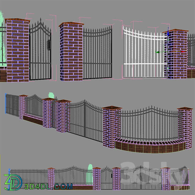 Other architectural elements Forged fence