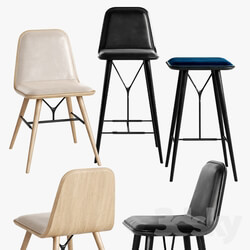 Fredericia Spine Stool Barstool Chair 