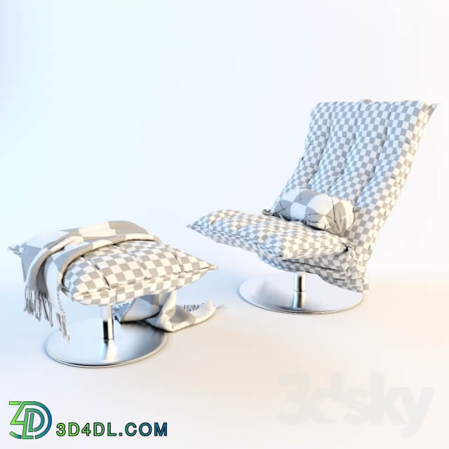 Chair and ottoman Woodnotes NARROW SWIVEL k CHAIR