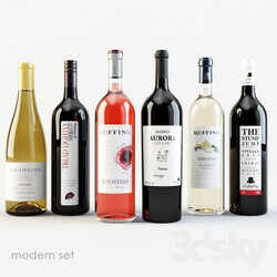 Bottles of wine Modern 