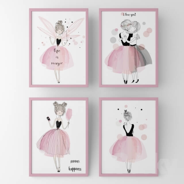 Miscellaneous Posters for children fairy girls