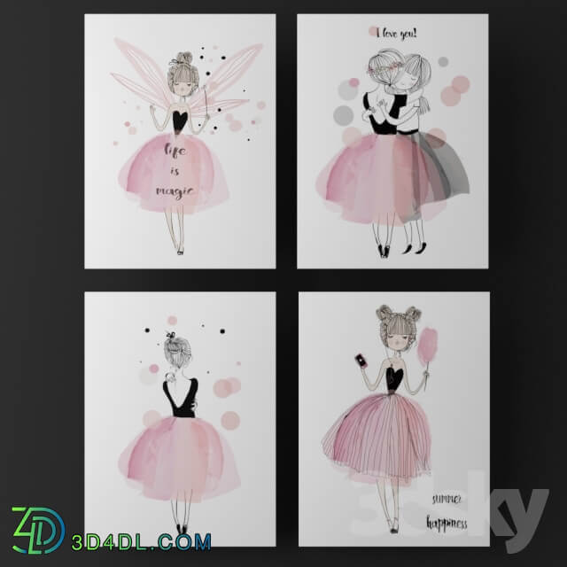 Miscellaneous Posters for children fairy girls