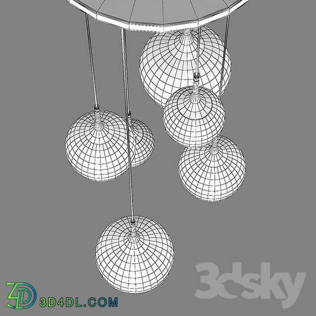 81306x Globo Lightstar Pendant light 3D Models