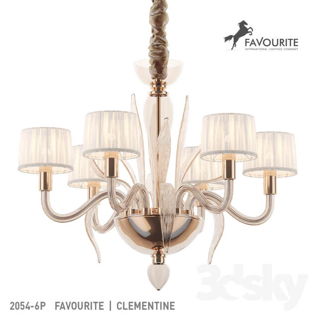 Favorite 2054 6P Pendant light 3D Models