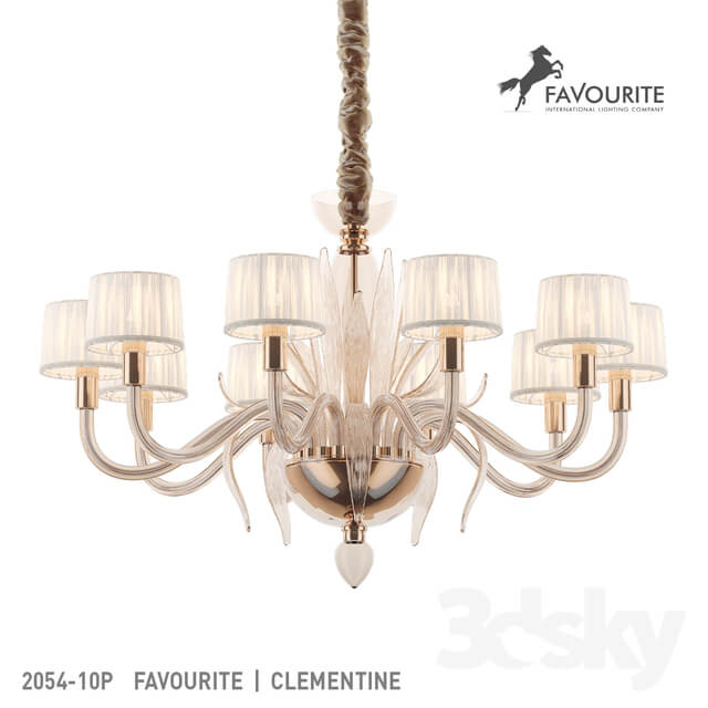 Favorite 2054 10P Pendant light 3D Models