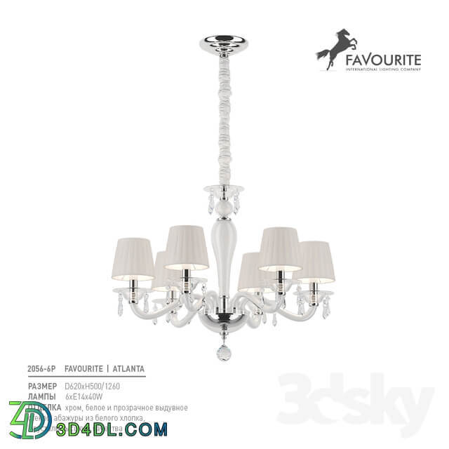 Favorite 2056 6P Pendant light 3D Models