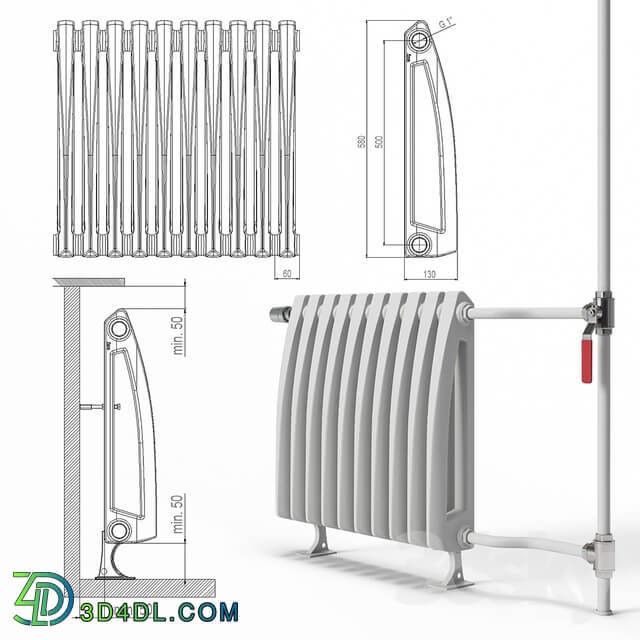 Heating radiator Viadrus Style
