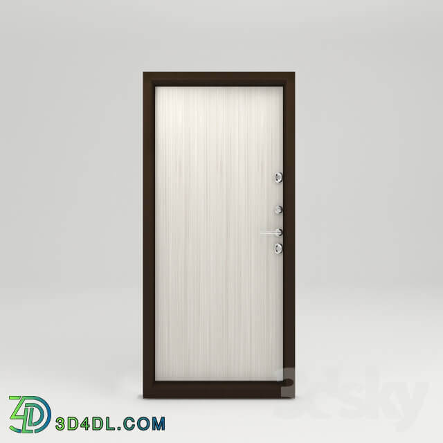 Paneled door entrance