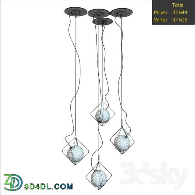 Brokis lights JACK O 39 LANTERN by Lucie Koldova Pendant light 3D Models