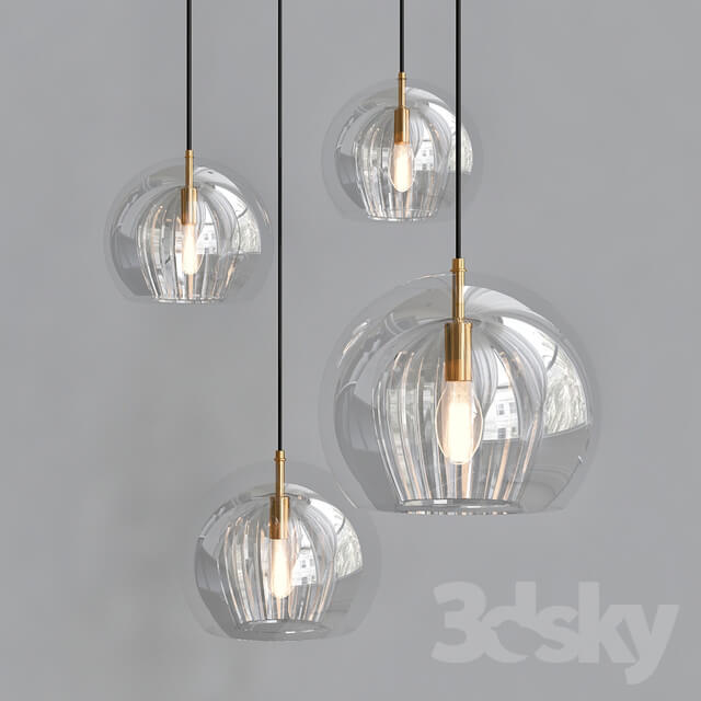 PLEATED CRYSTAL Pendant lamp